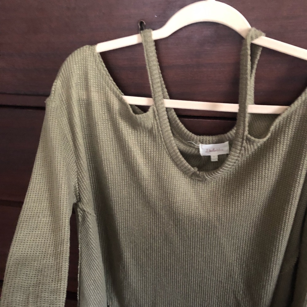 Cold shoulder top from Anthropologie